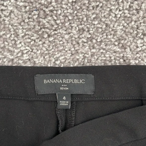 Banana Republic Factory Devon Side Zip Black Skinny Dress Pants - Size 4 - Picture 3 of 5